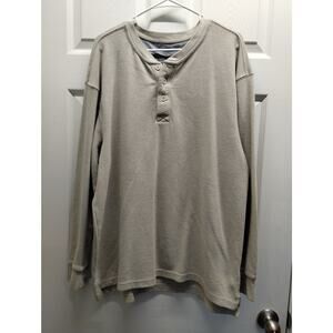 RedHead Men's Size XL Beige Waffle Knit Thermal Long Sleeve Base Layer Shirt
